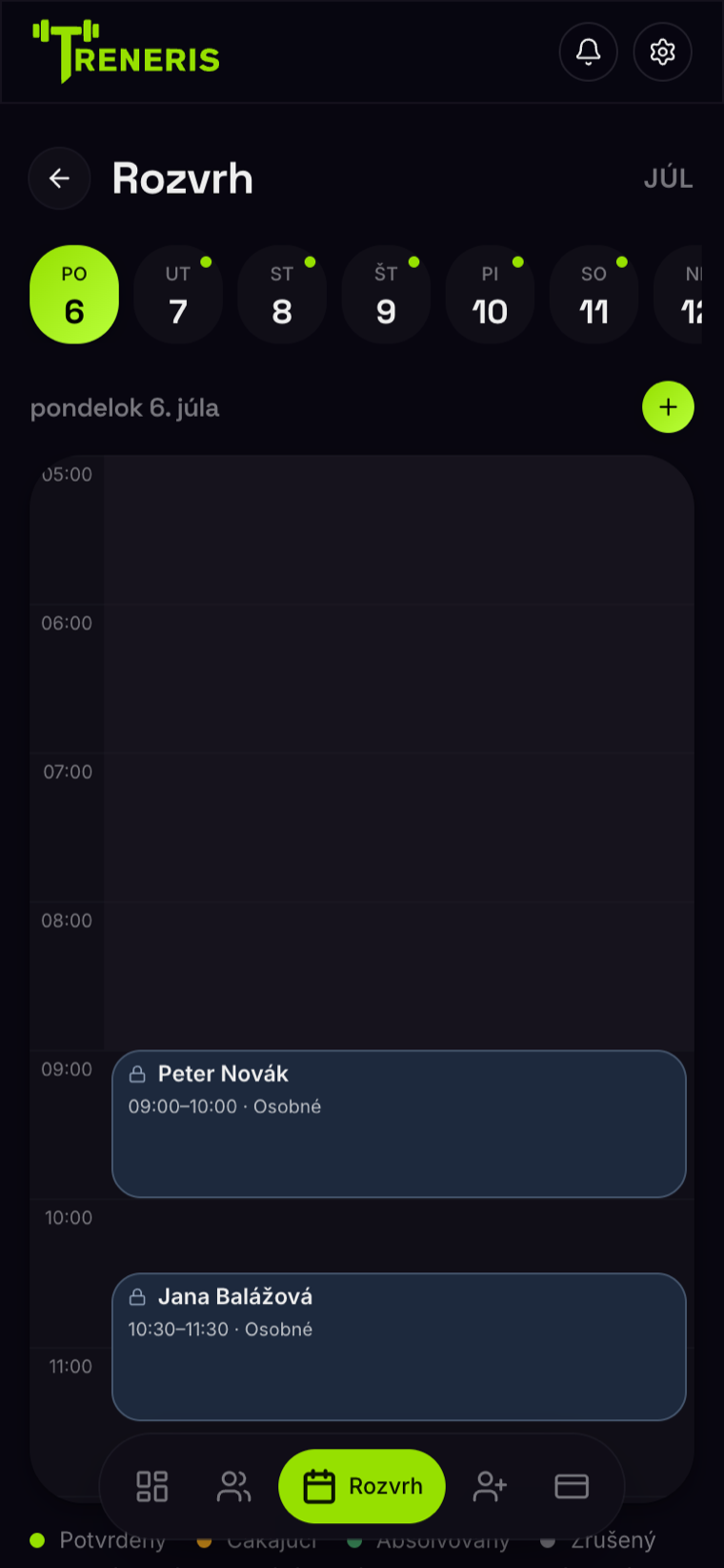 Scheduling in Treneris